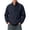 Dark Blue, variant on Stamzod Men's Quarter Zip Sweatshirt Dressy Casual Long Sleeve Pullover Work Top Trendy Fall Loose Casual Oversized Sweatshirts Black M
