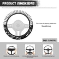 thumbnail image 6 of Uorisanigo Music Note Fluffy Steering Wheel Cover for Winter Elegant Car Steering Wheel Protector for Women Easy to Install Car Wheel Cover with Elastic Edge Soft Car Accessories Gift for Mom, 6 of 8