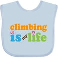 thumbnail image 3 of Inktastic Climbing Is My Life Boys or Girls Baby Bib, 3 of 4