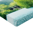 thumbnail image 2 of Ambesonne Landscape Fitted Sheet 2 Pcs Set, Crotian Lake Forest, Queen, Green and Blue, 2 of 3