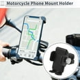 thumbnail image 2 of Unique BargainsMotorcycle Phone Mount Holder Motorbike Cell Phone Mount Holder for Handlebar Mount Fits 4.7"-7.2" / 119.38-182.88mm Smartphones Black, 2 of 7
