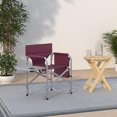 thumbnail image 4 of MINGS MARK SL1204BUR Chaise de Réalisateur avec Table et Transparent, 4 of 4