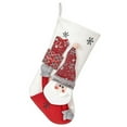 thumbnail image 1 of 18" Large Christmas Stockings with 3D Style Santa Snowman Reindeer Character Pattern for Christmas Decoration,Classic Pattern, 1 of 3