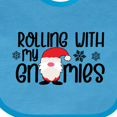 thumbnail image 4 of Inktastic Rolling with My Gnomies Cute Christmas Gnome in Hat Boys or Girls Baby Bib, 4 of 4