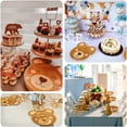 thumbnail image 5 of Efavormart 25 Pack Brown Teddy Bear Dessert Appetizer Paper Plates, 7" Round Animal Print Eco-Friendly Baby Shower Party Plates - 300GSM, 5 of 11