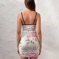 thumbnail image 4 of Ladies Elegant Sling Sleeveless Sexy Dress rose, 4 of 6