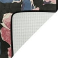 thumbnail image 5 of SKYSONIC 36x24in Pink Flowers Area Rug, Black Sping Summer Non-Slip Floor Carpet for Indoor Living Dining Room Bedroom, 5 of 7