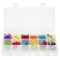 thumbnail image 5 of Storage and Toolbox- Durable Organizer Utility Box with 4 Compartments for Hardware Fish Tackle Beads and More by Stalwart (Pink), 5 of 6
