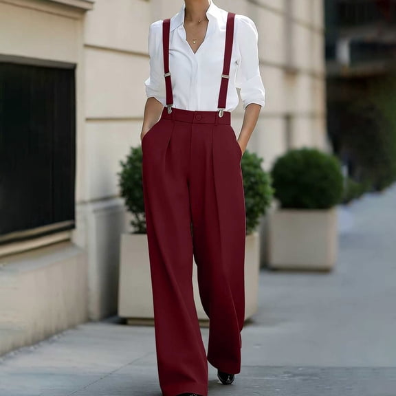 Endives Jumpsuits For Women Casual Spring Outfits Comfy Dressy Suit Pant Trendy Overalls Jumpers Fashion Clothes 2026 S-5XL Red