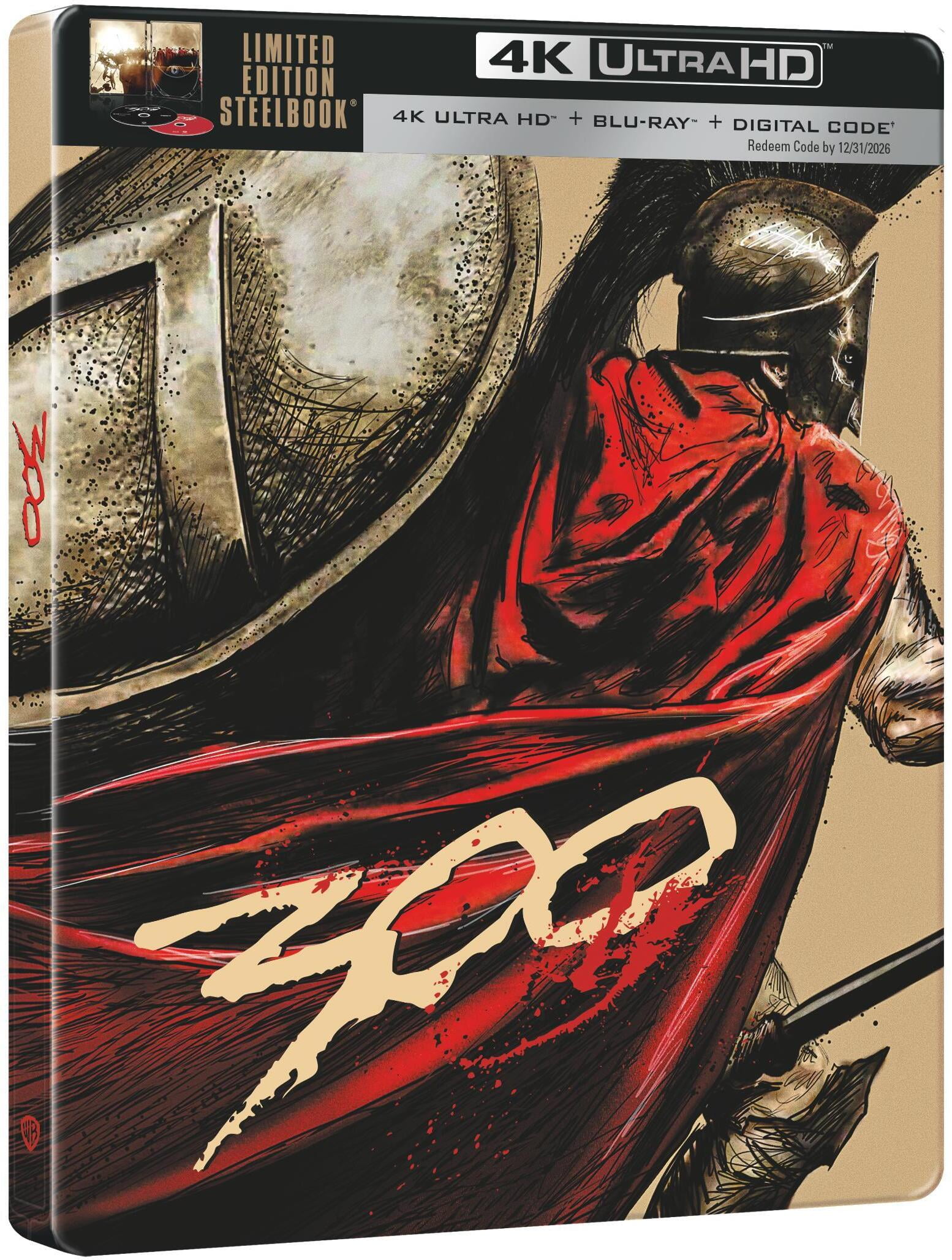 300 (Walmart Exclusive) (Steelbook) (4K Ultra HD + Blu-ray), Action, Warner Bros.