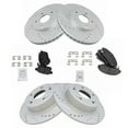 thumbnail image 2 of TRQ Front and Rear Performance Brake Pad & Rotor Kit Brake Pads Brake Rotors Set Semi-Metallic Fits Select 2009-2010 Acura TSX 2008-2010 Honda Accord, 2 of 6