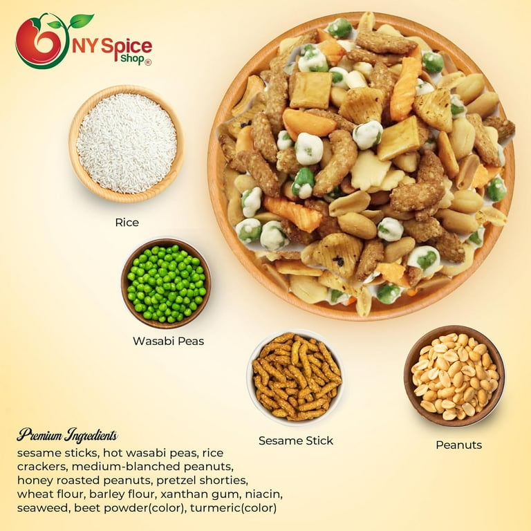 NY SPICE SHOP Wasabi Explosion Crackers - 1 Pound - Rice