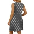 thumbnail image 5 of Liquidation d'Été 2025! Robe Grande Taille pour Femmes, Liquidation d'Été pour Femmes, Mode d'Été pour Femmes Robe Sans Manches à Col en V avec Poches Imprimées, 5 of 5