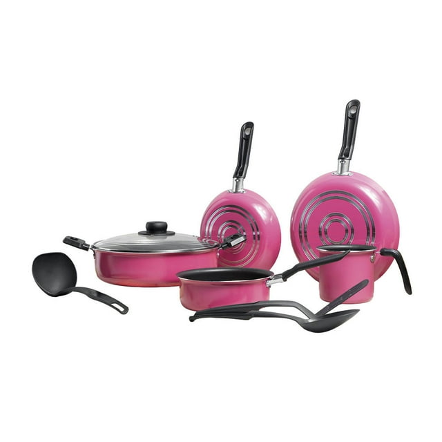 Batería Ekco Trends 9 Pizas Rosa