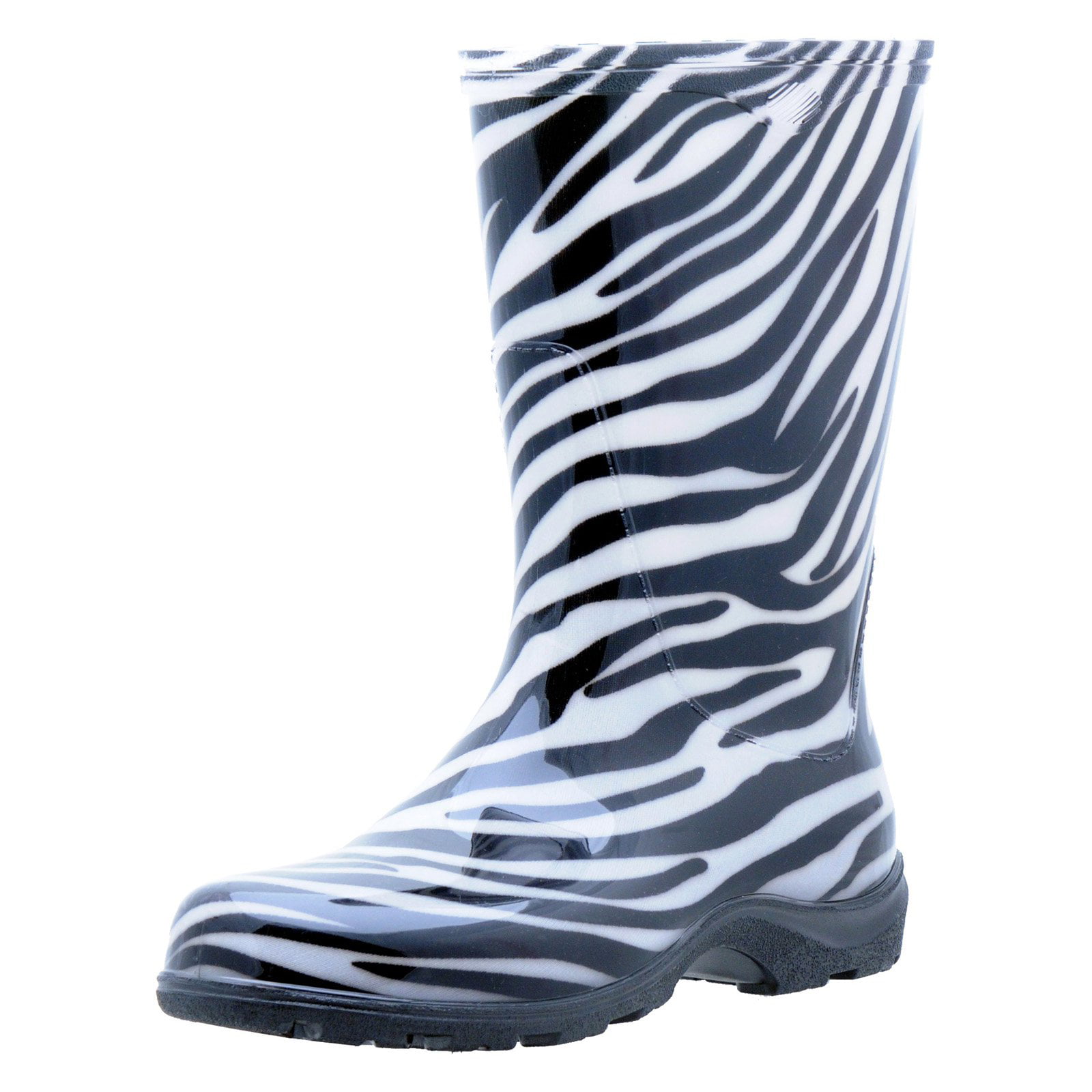 Sloggers Sloggers Womens Zebra Print Rain Amp Garden Boot