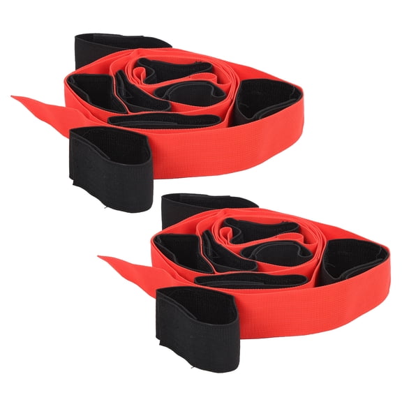 NFTIGB Fun Outdoor Sports 8 Legged Race Bands Giant Footstep Nylon Webbing Tram Game Activity Lawn Game for Kids, Teens, and Adults Teamwork Building (8.27 in / 21 cm)