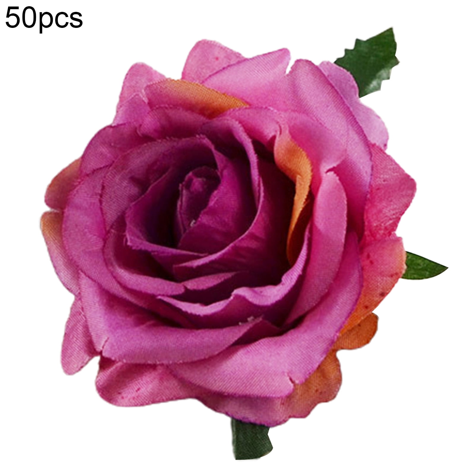 Naturegr 50Pcs/Set Artificial Flower Head Vibrant No Water Need Elegant