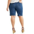 thumbnail image 2 of Just My Size Women's Bermuda Shorts Plus Size Stretch 4 Pocket Pull on Size 5X, 2 of 3