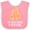 Pink and White, variant on Inktastic Great Auntie Loves Me Giraffe Girls Baby Bib