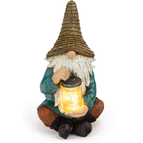 Dawhud Direct | Vp Home Firefly Jar Gnome Solar Powered Led Outdoor Decor Garden