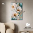 thumbnail image 5 of White Blooms with Golden Grace Canvas Pastel Floral Art by Art Remedy, Black Frame, 24" x 36", 5 of 7