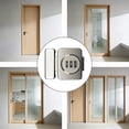 thumbnail image 4 of Cerradura de combinación para puerta, pestillo de seguridad para armario, cerradura con contraseña y cerrojo giratorio Plata, 4 of 9