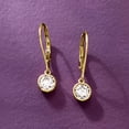 thumbnail image 5 of Ross-Simons 1.00 ct. t.w. Diamond Bezel-Set Drop Earrings in 14kt Yellow Gold, Women's, Adult, 5 of 6