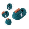 thumbnail image 5 of Wdgfv Girls cotton slippers Girls Slippers Fashion Cute Autumn Winter Lightweight Soft Comfortable Warm Flat Bottom Cartoon Animal Design Blue 2.5-3 Years, 5 of 6