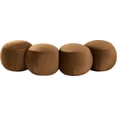 thumbnail image 4 of Meridian Furniture Apollo Saddle Velvet Bench, 4 of 10