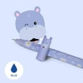 thumbnail image 4 of Erasable Gel Pen Blue Filled Thermal Eraser Ink 0.7mm Pen Tip Pattern With And Hippos（1.6ml ), 4 of 6