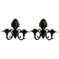 thumbnail image 3 of 2 Pieces Vintage Wall Candle Holder Iron Art Candlestick Large Size for Bedroom Hallway Living Room, 3 of 9