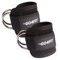 thumbnail image 1 of Kickback Straps, Ankle Straps for Cable Machine, Double D-Rings, Neoprene Padding, Adjustable Velcro Closure, Lower Body Sculpting, Quality Neoprene, Set of 2, Industrial-Strength, 1 of 5