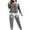 Gray, variant on Snowflake Print Pajama Sets for Women 2 Piece Loungewear Long Sleeve Top and Pants Christmas Sleepwear Soft Pjs Matching Set Cozy Winter Nightwear