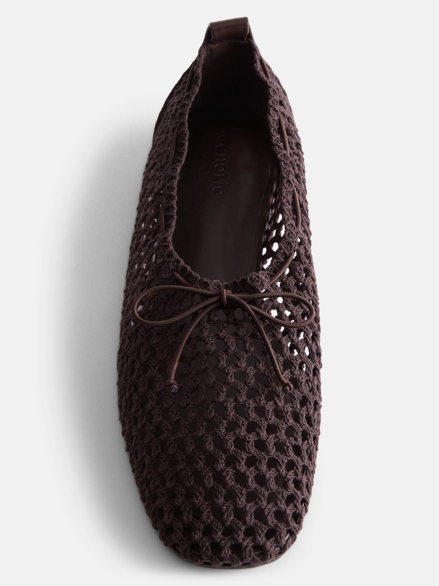 Scenario Women's Knit Bow Ballet Flats