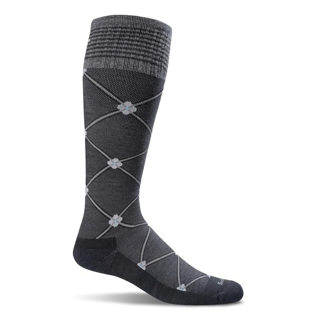 Calcetines de compresión Sockwell Elevation Firm negros para mujer