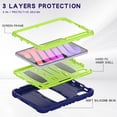 thumbnail image 3 of Allytechgroup for iPad Mini 7 Kids Case, for iPad Mini 6th/7th Generation Cases with Pencil Holder Kickstand Shockproof Protective Back Cover for iPad Mini 6/7 Case 8.3 Inch, Blue+Green, 3 of 9