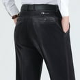 thumbnail image 6 of Dagegui Corduroy Pants for Men High Waist Straight Leg Work Trousers Business Work Office Pant with Pockets No Belt Dark Gray L, 6 of 6