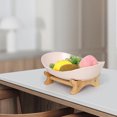 thumbnail image 4 of Tiitstoy Fruit Basket for Kitchen Counter, with Wood Holder, 3/2/1 Tiered Large Capacity Fruit Basket Oval Tiered Fruit Bowl Set for Kitchen Counter, Parties, Gatherings, Restaurant, Family Events, 4 of 5