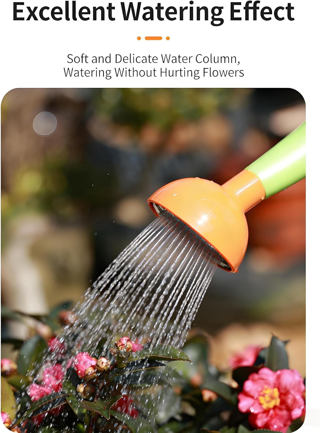4L Large Capacity Watering Can with Long Spout – Lightweight Indoor & Outdoor Plant Waterer for House Plants, Patio, and Garden (Green,1Pcs, B)