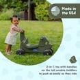 thumbnail image 7 of Careplay 2-in-1 Puppy Push & Ride-on Toy, Indoor & Outdoor Use, Earth Tone Color, Recommended for Children up to 50lbs, Made in The USA, Moss Green, 7 of 7