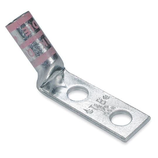 Thomas & Betts 54872BEUF0616PH Copper TwoHole Lug 45 Degree Bend