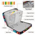 thumbnail image 4 of Haosy Accordion File Organizer Zipper Binder 500 Sheet 6-Tab Expanding File Folder Multi-Pocket 1.2 Inch 3 Ring Woman with Colorful Parrot, 4 of 7