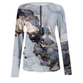 thumbnail image 3 of Pntutb Mujer Moda Casual Manga Larga Cómoda Cremallera Imprimir Sudadera tops Blusa Pntutb Pntutb-4049, 3 of 3