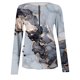 thumbnail image 3 of Puntoco Mujer Moda Casual Manga Larga Cómoda Cremallera Imprimir Sudadera tops Blusa Puntoco Puntoco-4049, 3 of 3
