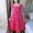 Hot Pink, variant on Cute Sleepwear for Women Pink Pleated Cloud-Like Sleep Dress Short Sleeve Long Square Neckline Floral Nightgowns