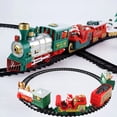 thumbnail image 4 of Godderr Toddler Baby Boys Christmas Train Set Toys,Electric Train Track Toy Set Simulation Mini Christmas Train Toys for 3+ Kids, 4 of 5
