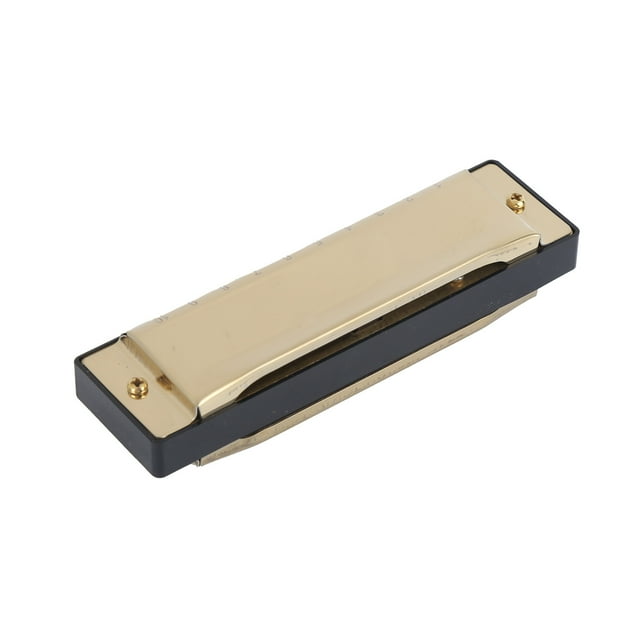Harmonica, ABS+metal 10 Hole Harmonica Waterproof Performance Mouth Organ For Beginner For Professional Red,Gold,Silver