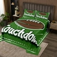thumbnail image 2 of American Football Bedspread Sports Quilt Set King Size for Boys Girls Kids Rugby Game Bed Set American Football Game Theme Coverlet Set for Football Lover Bedding, 2 of 5