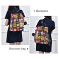 thumbnail image 4 of FORMRS Women's Travel Backpack Purse Anti-Theft Hidden Pockets Casual Shoulder Bag, Blue Jam, 4 of 7