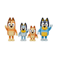 thumbnail image 2 of Bluey & Family Action Figures, 4 Count, 3.15in H x 1.77in W, 2 of 3